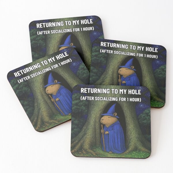 Item preview, Capybara – “Returning to My Hole (After Socializing for 1 Hour)” designed and sold by Capybarastore_77.