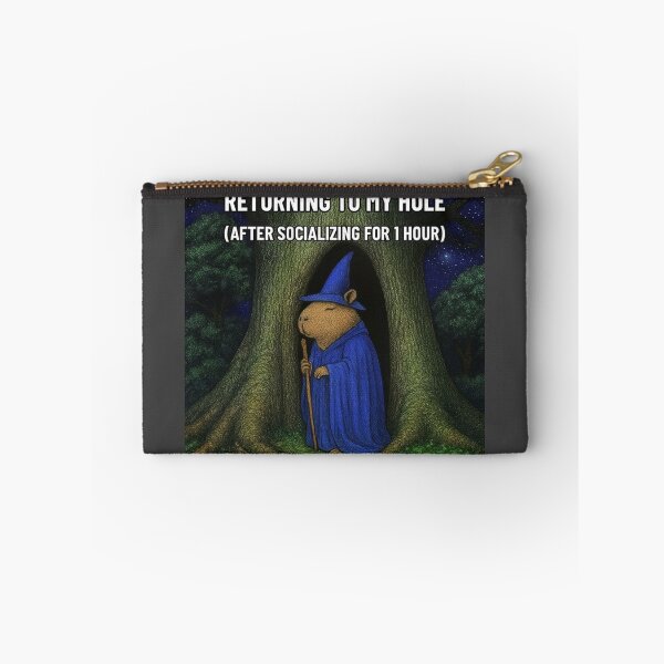 Item preview, Capybara – “Returning to My Hole (After Socializing for 1 Hour)” designed and sold by Capybarastore_77.