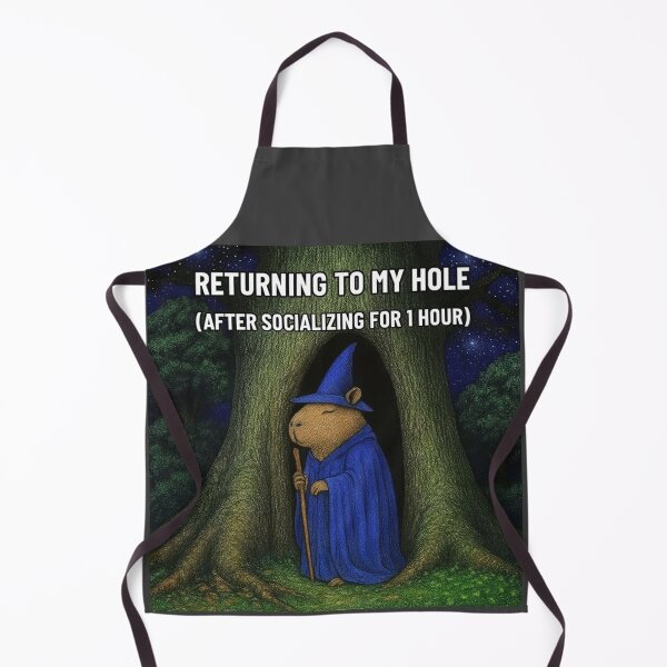 Item preview, Capybara – “Returning to My Hole (After Socializing for 1 Hour)” designed and sold by Capybarastore_77.