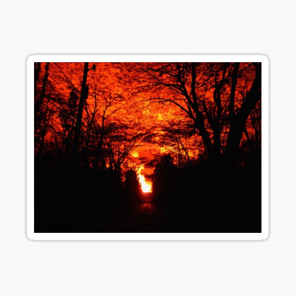 End of Road Glow - Leilani Estates Fissure 8 Sticker