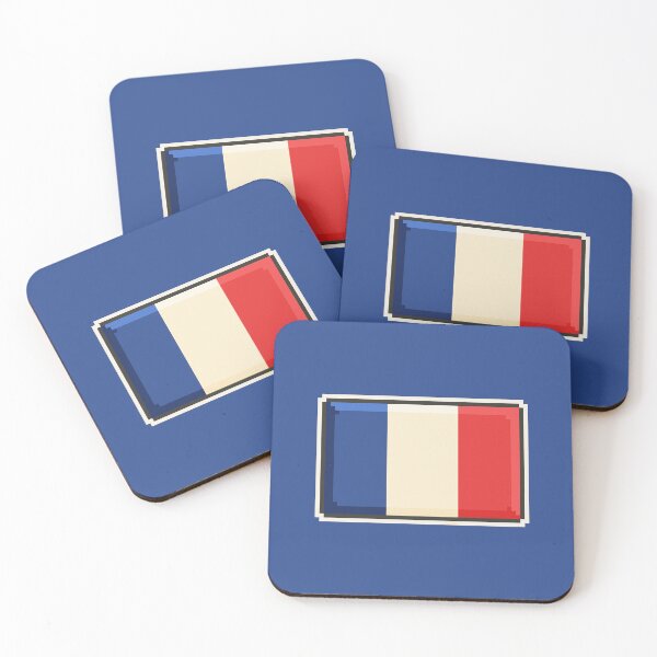Item preview, France Flag Pixel Art – Retro Gaming 8-Bit French Design designed and sold by PixelDrukiPL.