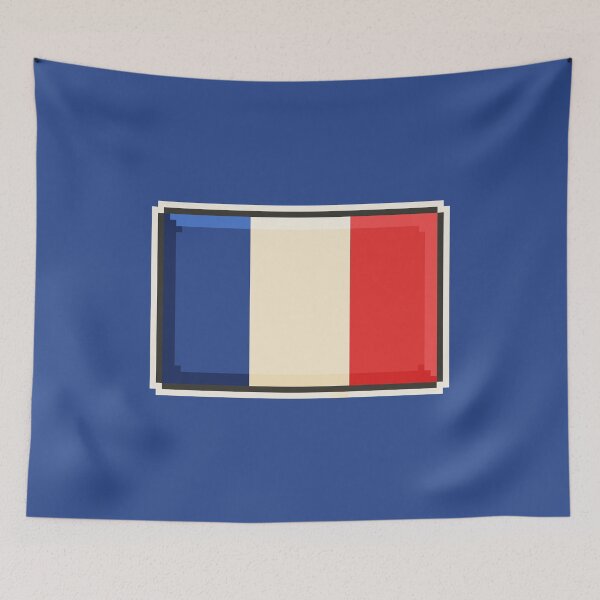 Item preview, France Flag Pixel Art – Retro Gaming 8-Bit French Design designed and sold by PixelDrukiPL.