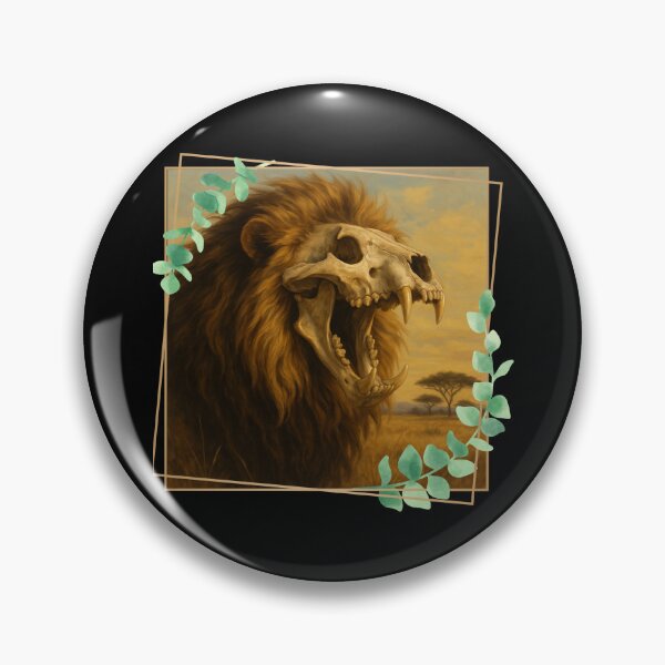 Item preview, Roaring Lion Skull designed and sold by II IRONSKULLS II.