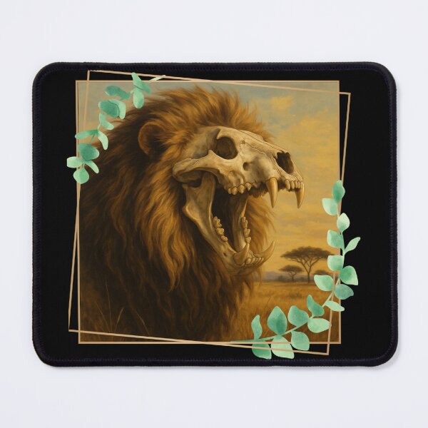 Item preview, Roaring Lion Skull designed and sold by II IRONSKULLS II.