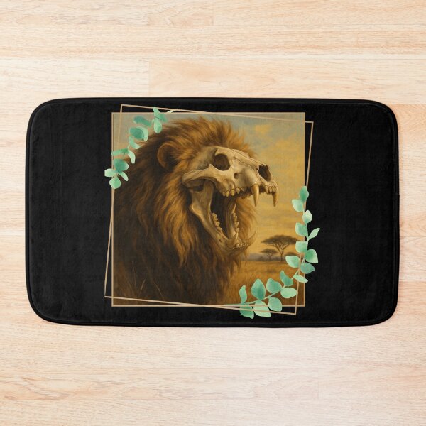 Item preview, Roaring Lion Skull designed and sold by II IRONSKULLS II.