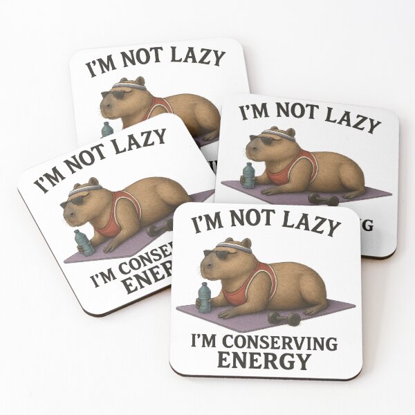 Item preview, Lazy Capybara – Mentally Strong, Physically Resting designed and sold by Capybarastore_77.