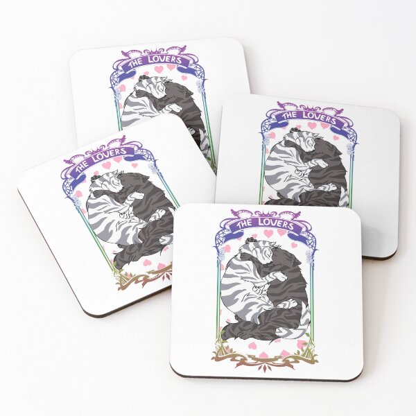 Item preview, The Lovers - Silver & Grey Tabbies, Muted Frame Ver. designed and sold by AstralRavens.