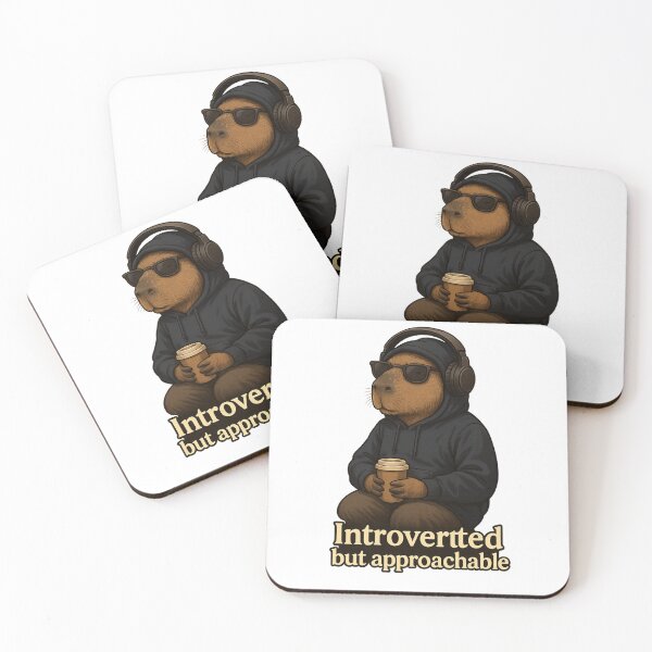 Item preview, Capybara – “Introverted but approachable” designed and sold by Capybarastore_77.
