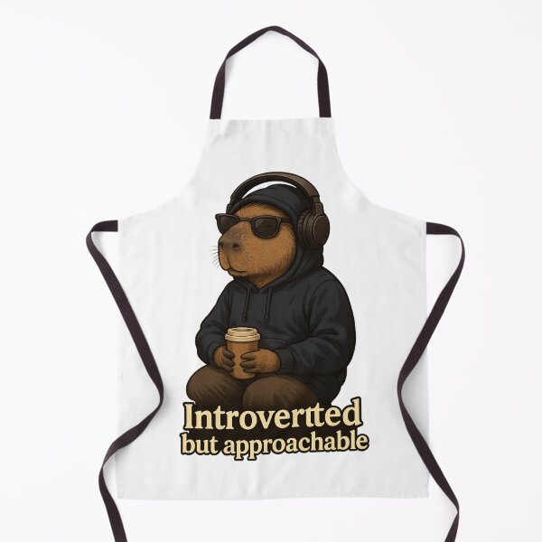 Item preview, Capybara – “Introverted but approachable” designed and sold by Capybarastore_77.