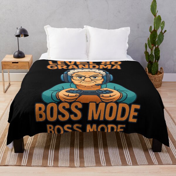 Item preview, Funny Level 80 Grandma Boss Mode Shirt – Gamer Granny Vintage Gaming Humor Tee designed and sold by DrawHandArt.