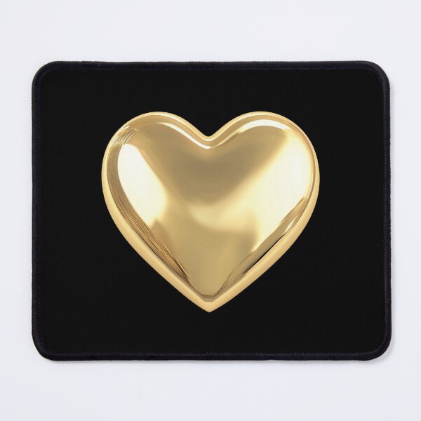 Item preview, Shiny Heart of Gold – Minimal Metallic Love Design designed and sold by Spaabus.
