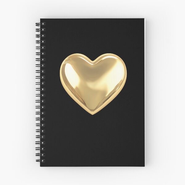Artikelvorschau, Glänzendes Herz aus Gold – Minimalistisches Metallic-Liebesdesign entworfen und verkauft von Spaabus.
