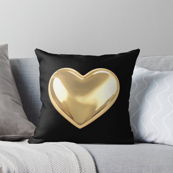 Aperçu de l'œuvre Cœur brillant en or – Design minimaliste d'amour métallique créée et vendue par Spaabus.
