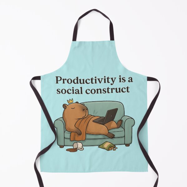 Item preview, Sloth Capybara – “Productivity is a Social Construct” Description: designed and sold by Capybarastore_77.