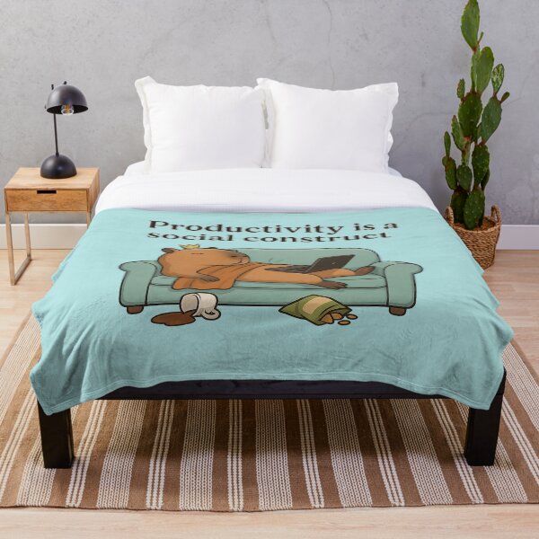 Item preview, Sloth Capybara – “Productivity is a Social Construct” Description: designed and sold by Capybarastore_77.