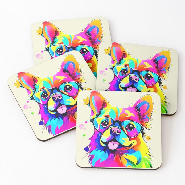 Item preview, Vibrant Pup: Abstract Dog Art designed and sold by Health And Fitness Posts e-Store.