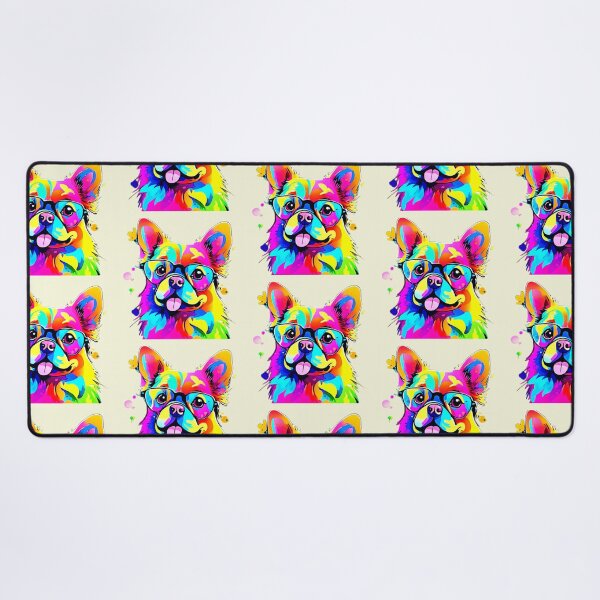 Item preview, Vibrant Pup: Abstract Dog Art designed and sold by Health And Fitness Posts e-Store.