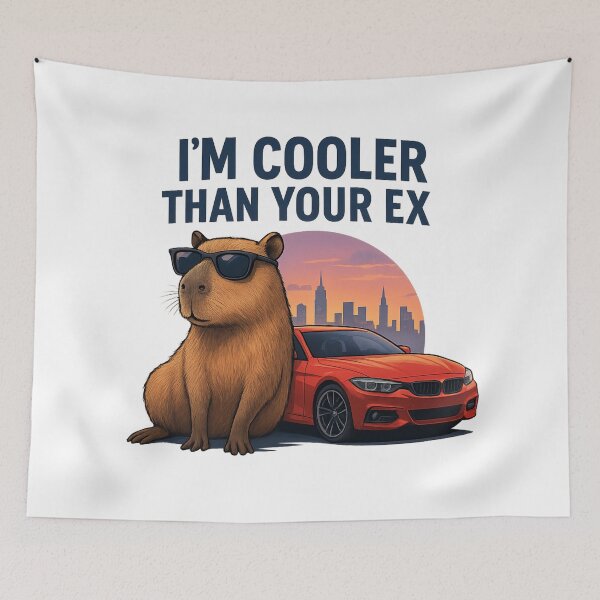 Item preview, Capibara Cool – “I’m Cooler Than Your Ex” designed and sold by Capybarastore_77.