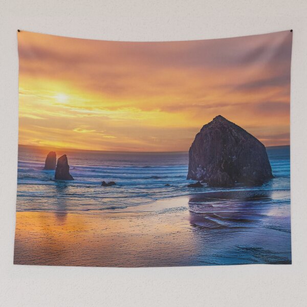 Item preview, Haystack Rock Sunset, Cannon Beach OR designed and sold by Kay Brewer.