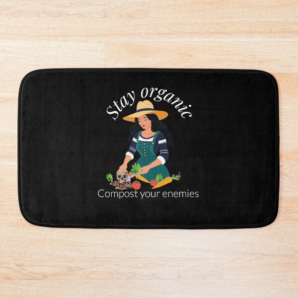 Item preview, Stay organic Compost your enemies - witch - garden - dark - humor - earth designed and sold by Eva-Designs-.