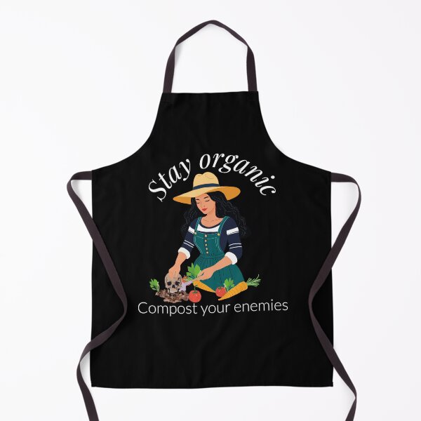 Item preview, Stay organic Compost your enemies - witch - garden - dark - humor - earth designed and sold by Eva-Designs-.