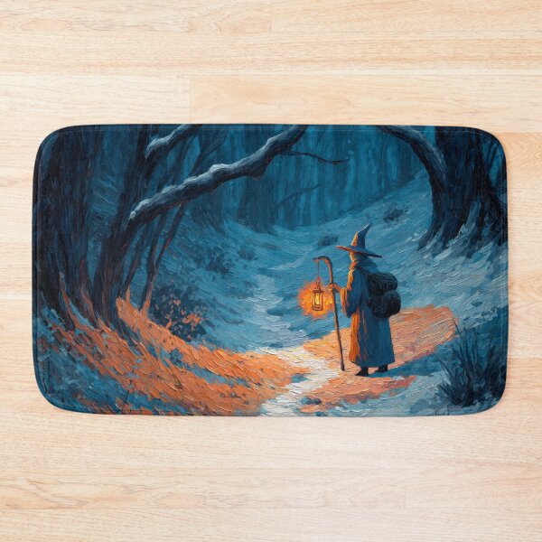 Item preview, Wandering Wizard with Lantern in Snow designed and sold by Rtymer.
