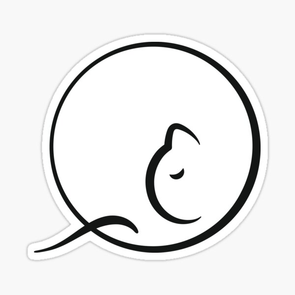 Item preview, I nap, therefore I am – Minimalist Cat Illustration designed and sold by my-wishlist.