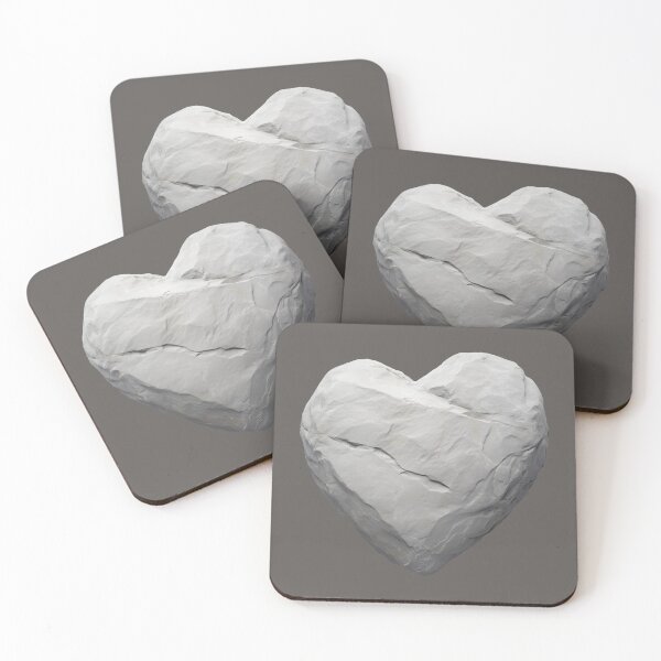 Item preview, Heart of Stone – Tough Love Rock Texture Design for Strong Emotions designed and sold by Spaabus.