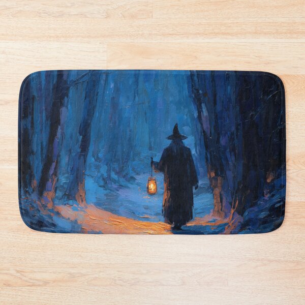 Item preview, Wandering Wizard with Lantern in Snow designed and sold by Rtymer.