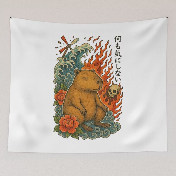 Item preview, Zen Capybara – Inner Peace, Outer Chaos designed and sold by Capybarastore_77.