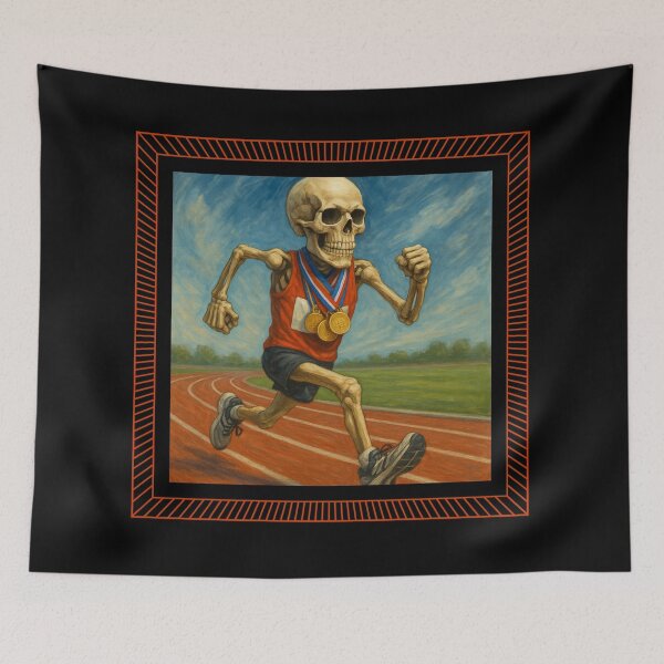 Item preview, Marathon Running Skull V2 designed and sold by II IRONSKULLS II.