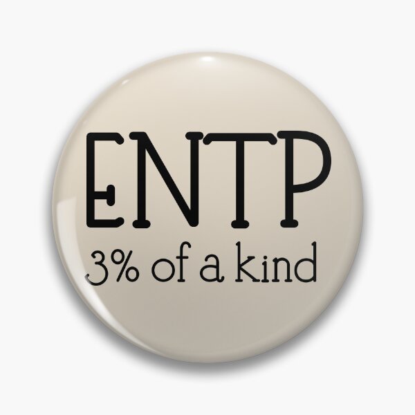 Item preview, ENTP 3% of A Kind - MBTI Personality Type | Debater Innovator Quote Sticker  designed and sold by MysticMagpie.