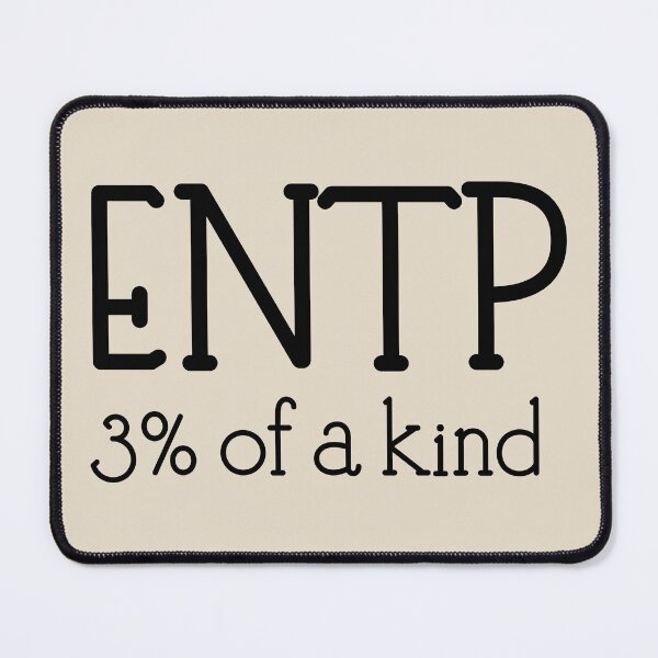 Item preview, ENTP 3% of A Kind - MBTI Personality Type | Debater Innovator Quote Sticker  designed and sold by MysticMagpie.