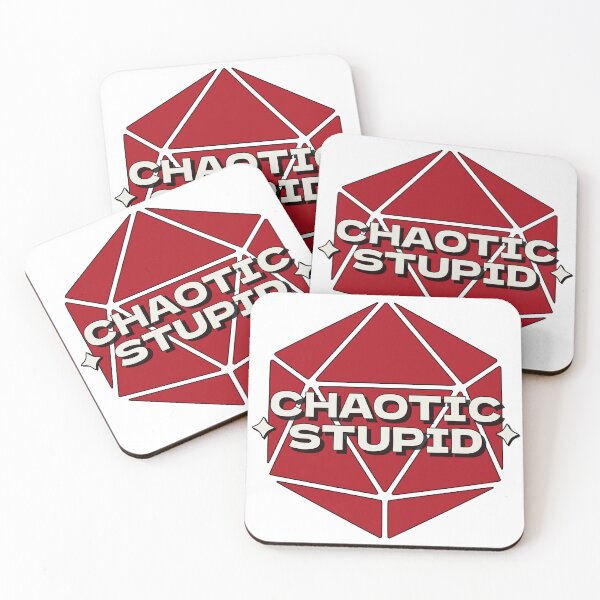 Artikelvorschau, Retro Chaotisch Dumm DND D20 entworfen und verkauft von QB-Designs.