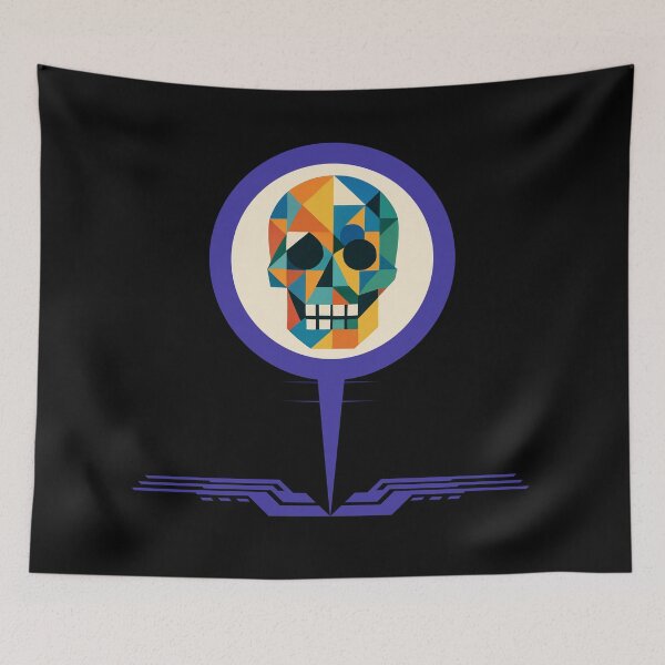 Item preview, Abstract Geometric Skull V2 designed and sold by II IRONSKULLS II.