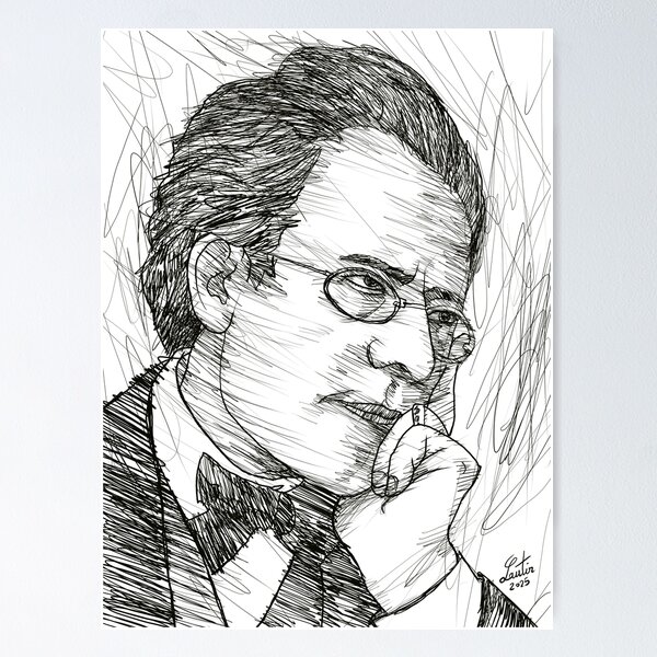 Aperçu de l'œuvre Portrait à l'encre de GUSTAV MAHLER .2 créée et vendue par lautir.
