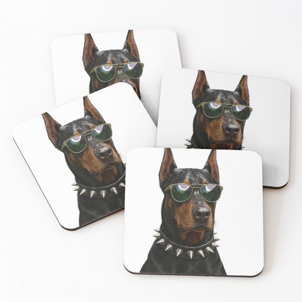 Item preview, "Cool Doberman with Sunglasses – Edgy Dog Art for Street Style Lovers" designed and sold by WildLogy Wearables .