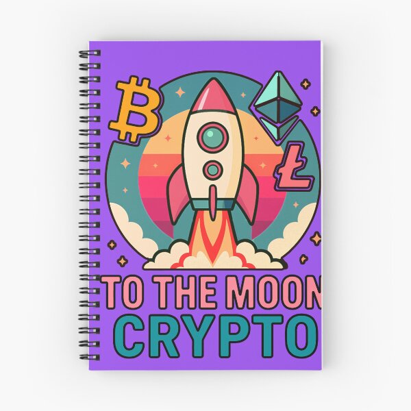 Item preview, To the Moon Crypto – Rocket Launch Sunset Design designed and sold by BitCrop.