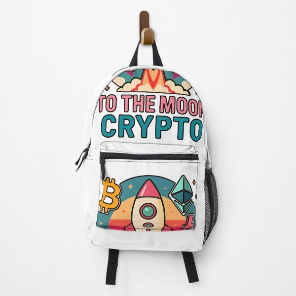 Item preview, To the Moon Crypto – Rocket Launch Sunset Design designed and sold by BitCrop.