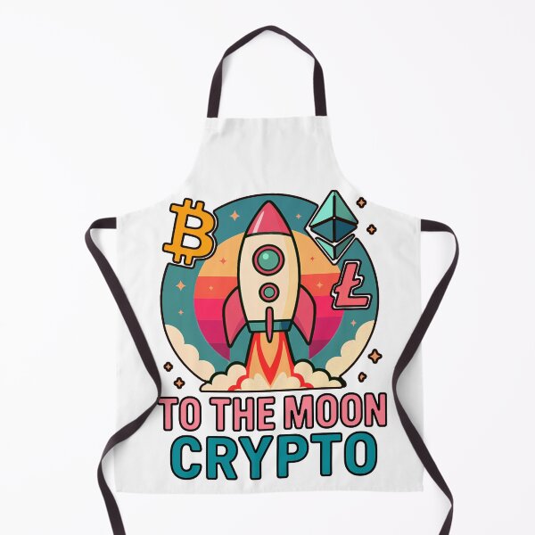 Item preview, To the Moon Crypto – Rocket Launch Sunset Design designed and sold by BitCrop.