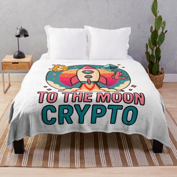 Item preview, To the Moon Crypto – Rocket Launch Sunset Design designed and sold by BitCrop.