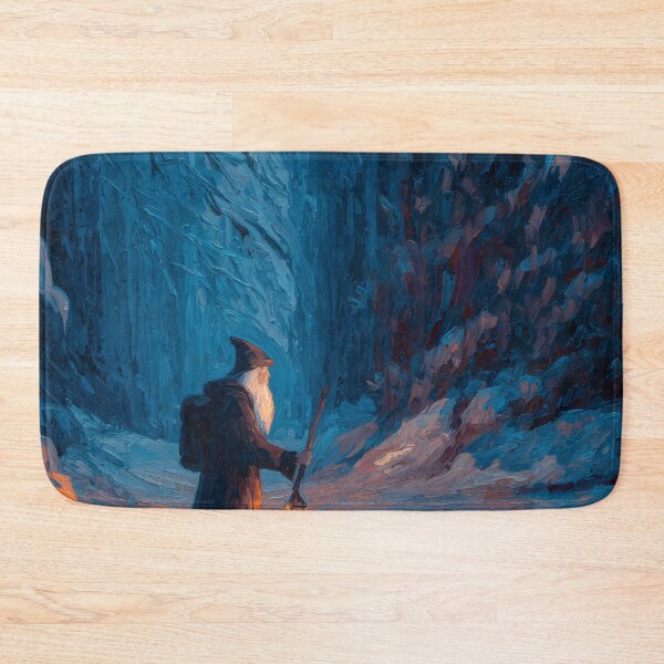 Item preview, Wandering Wizard with Lantern in Snow designed and sold by Rtymer.