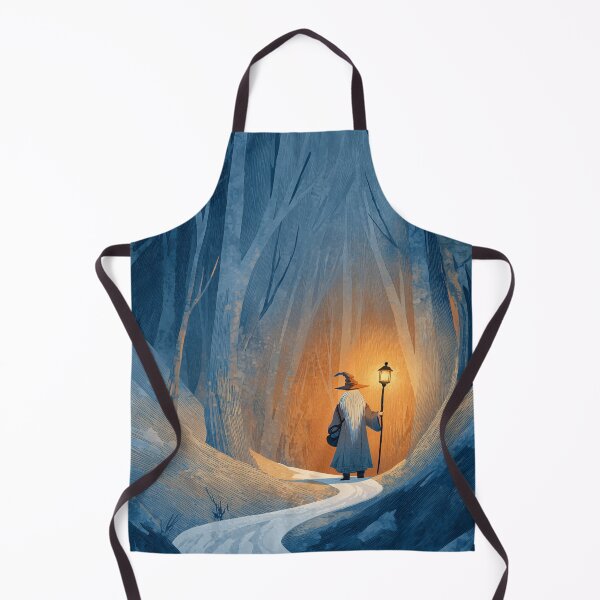 Item preview, Wandering Wizard with Lantern in Snow designed and sold by Rtymer.