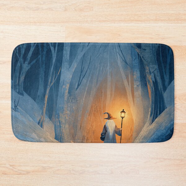 Item preview, Wandering Wizard with Lantern in Snow designed and sold by Rtymer.