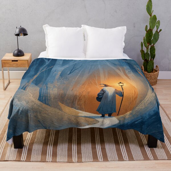 Item preview, Wandering Wizard with Lantern in Snow designed and sold by Rtymer.