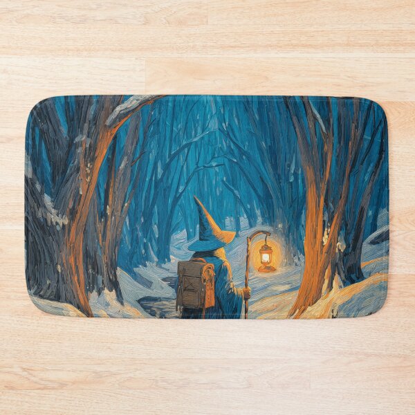 Item preview, Wandering Wizard with Lantern in Snow designed and sold by Rtymer.