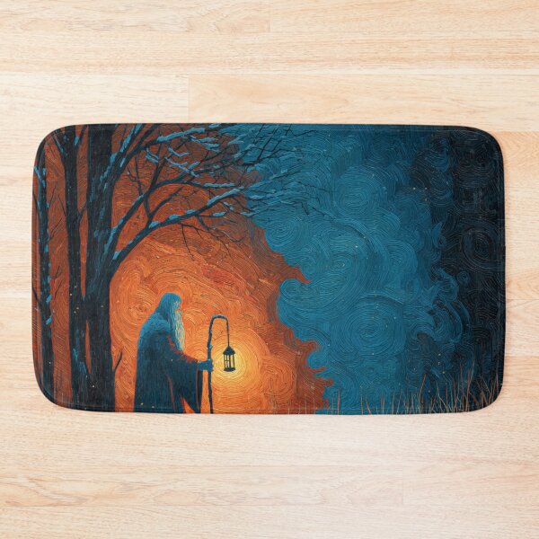 Item preview, Wandering Wizard with Lantern in Snow designed and sold by Rtymer.