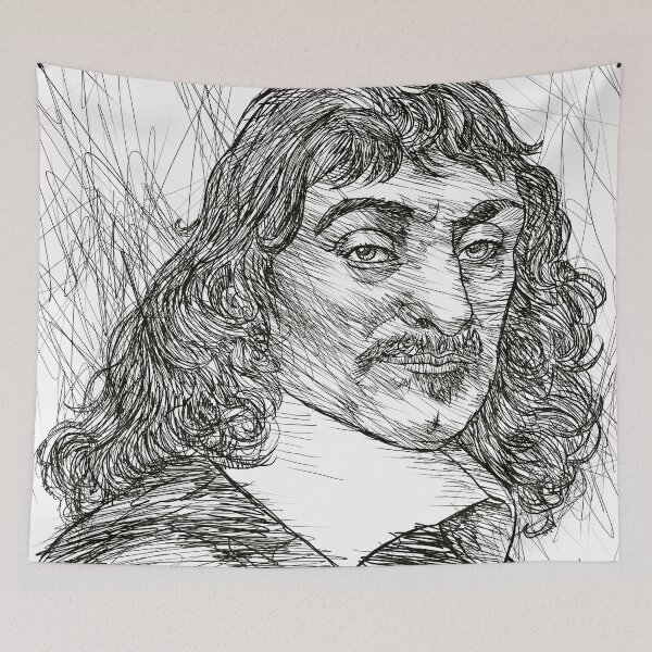 Item preview, RENE DESCARTES ink portrait .2 designed and sold by lautir.