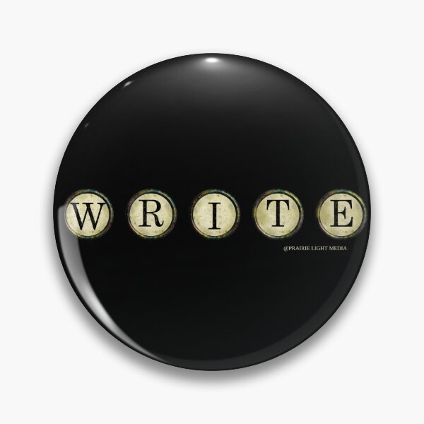 Item preview, WRITE vintage typewriter keys designed and sold by Prairie Light Media.