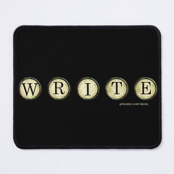 Item preview, WRITE vintage typewriter keys designed and sold by Prairie Light Media.